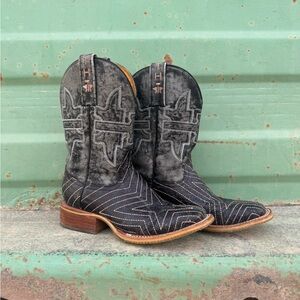 Black and Brown Western Cowboy Boots